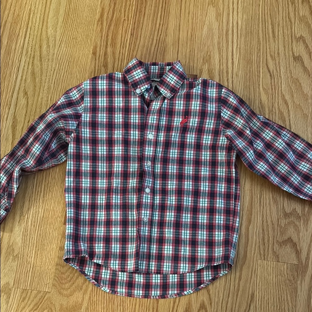 The Beaufort Bonnet Company Red and Blue Button Down Shirt
